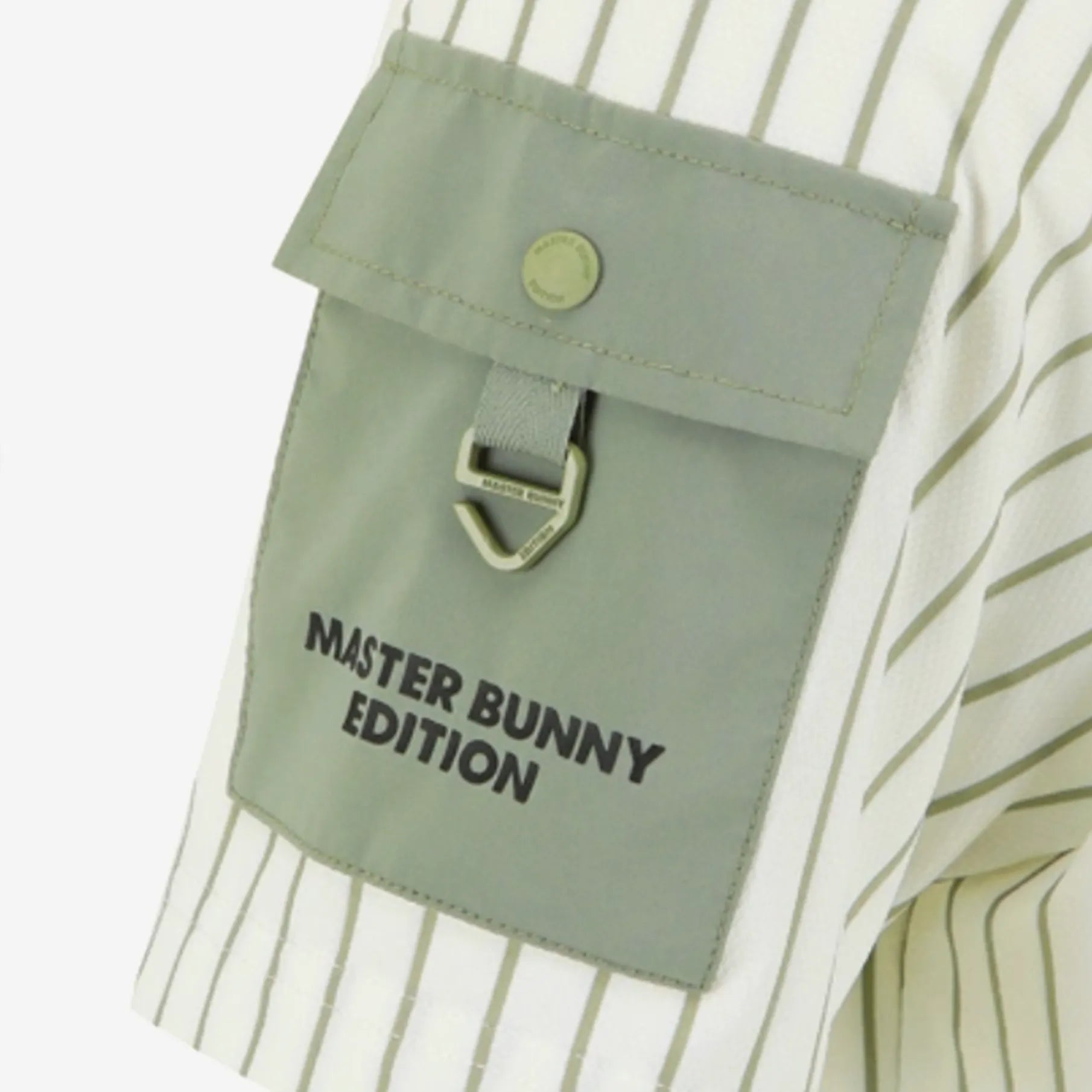Men's Stripe Polo - Khaki - Erthe Golf