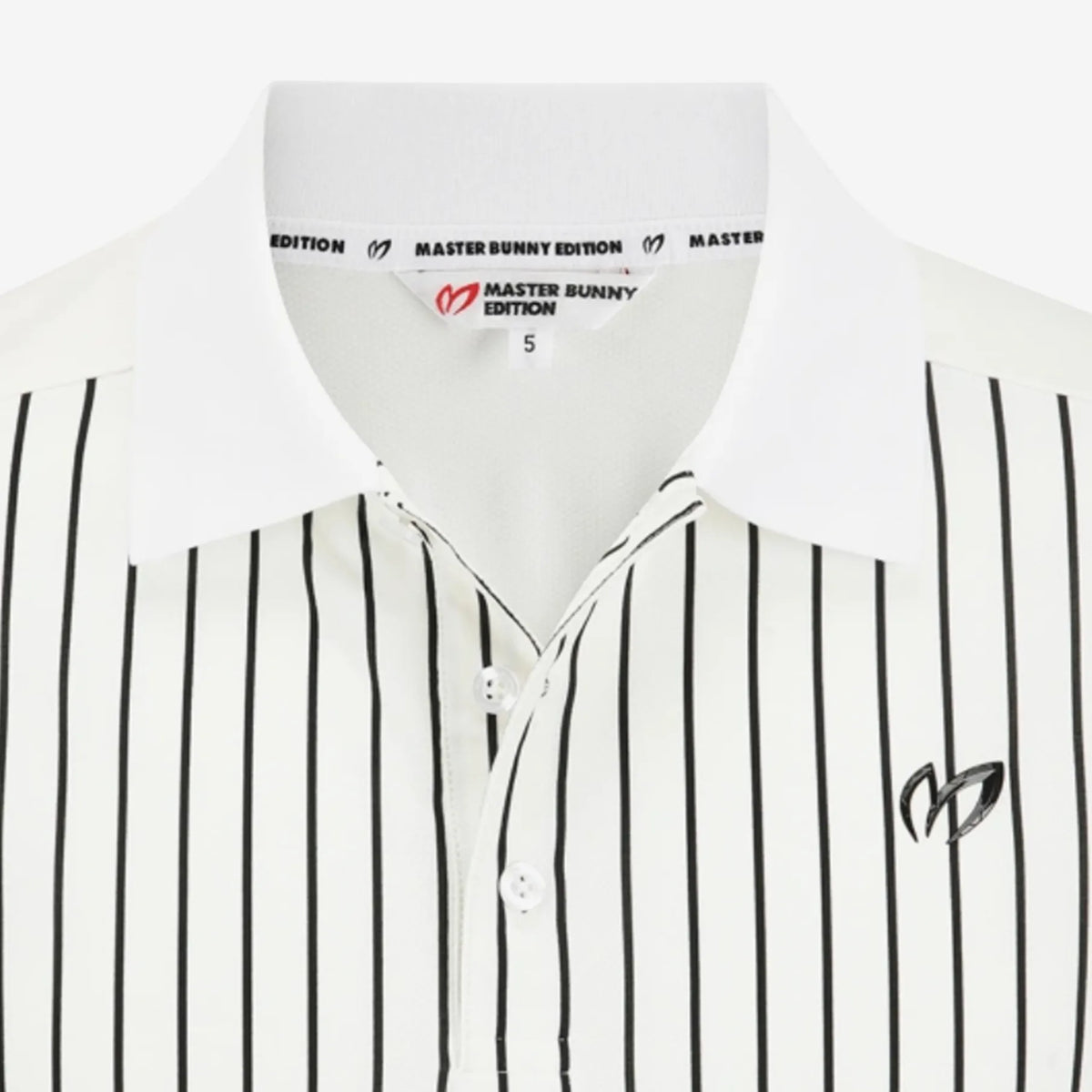 Men's Stripe Polo - White - Erthe Golf