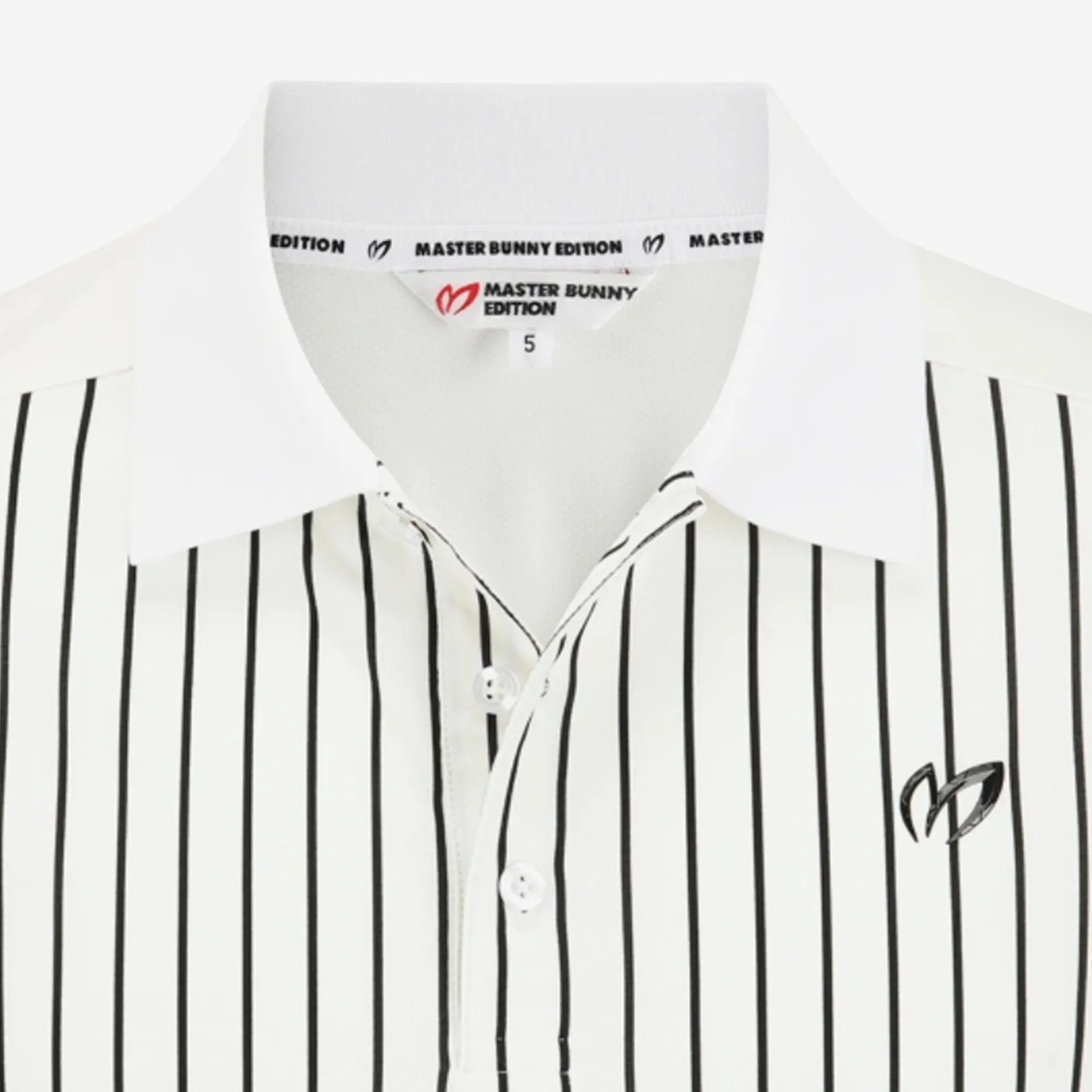 Men's Stripe Polo - White - Erthe Golf