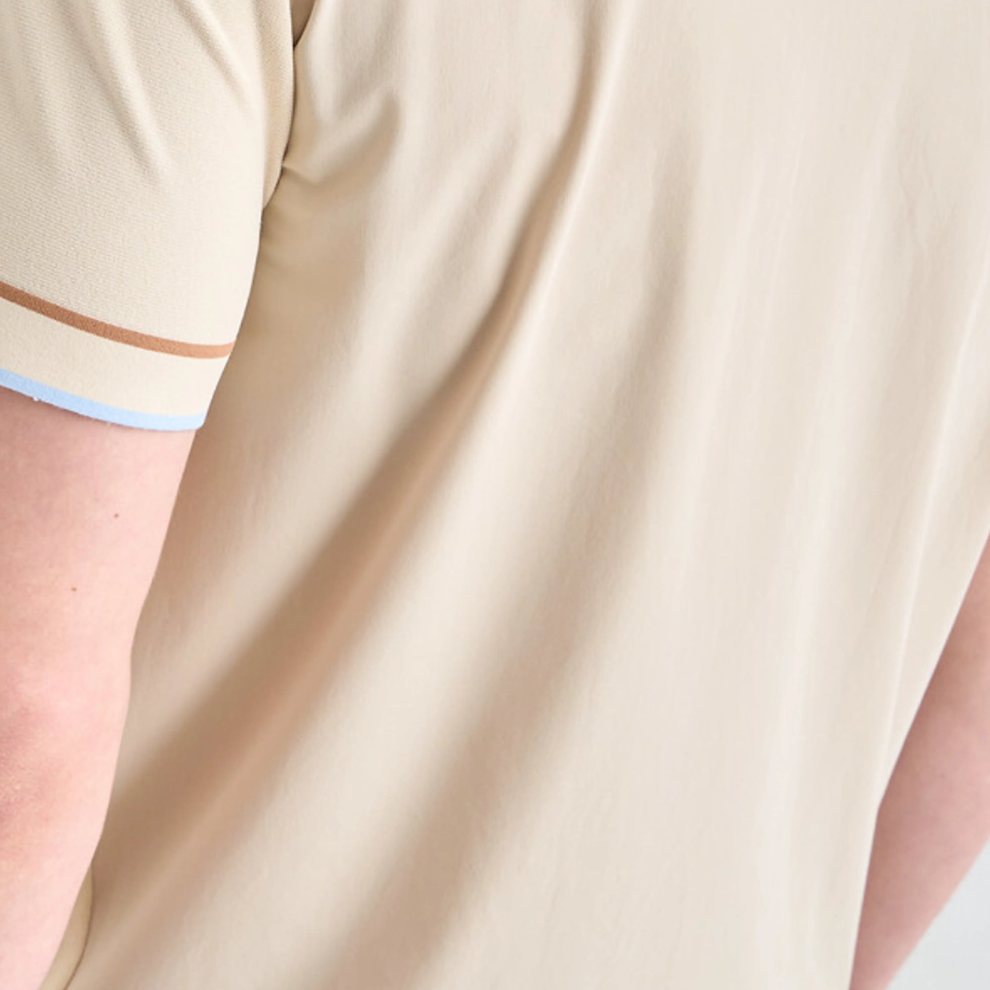 Men's Texture - Block Knit Top - Light Beige - Erthe Golf