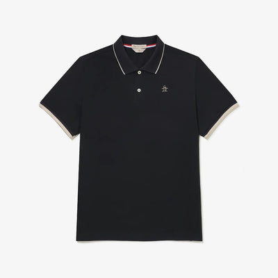 Men's Tipped Polo - Black - Erthe Golf