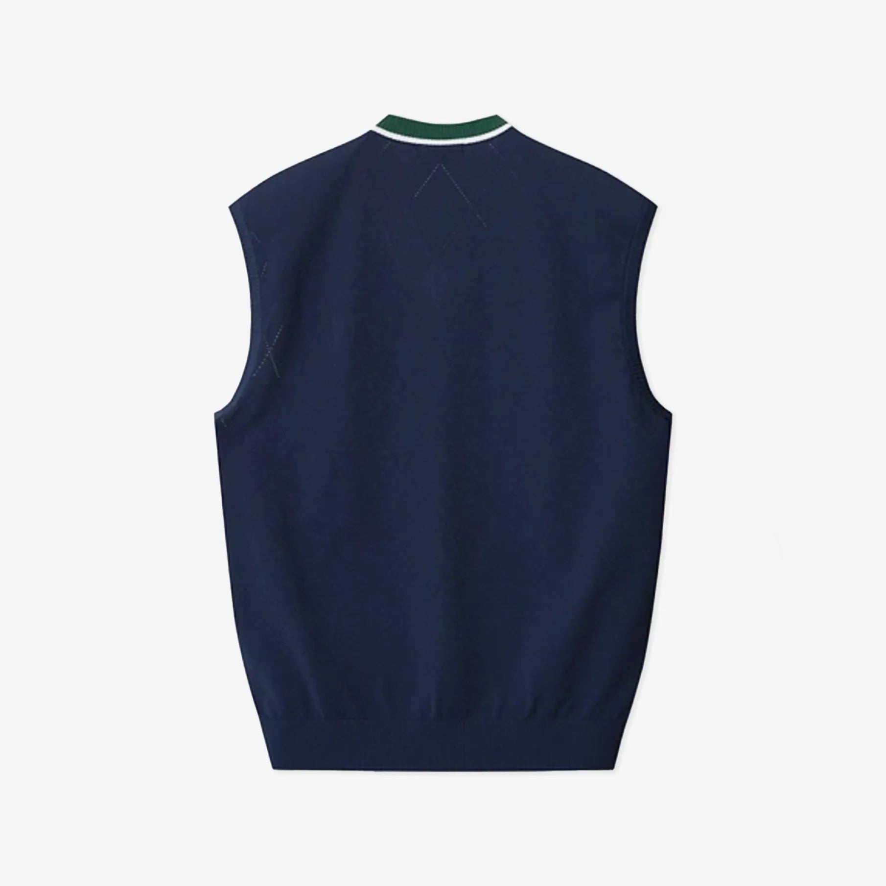[WAAC x Eric] Men's V - Neck Knit Vest - Navy - Erthe Golf