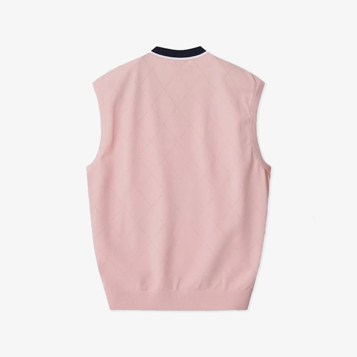 [WAAC x Eric] Men's V - Neck Knit Vest - Pink - Erthe Golf