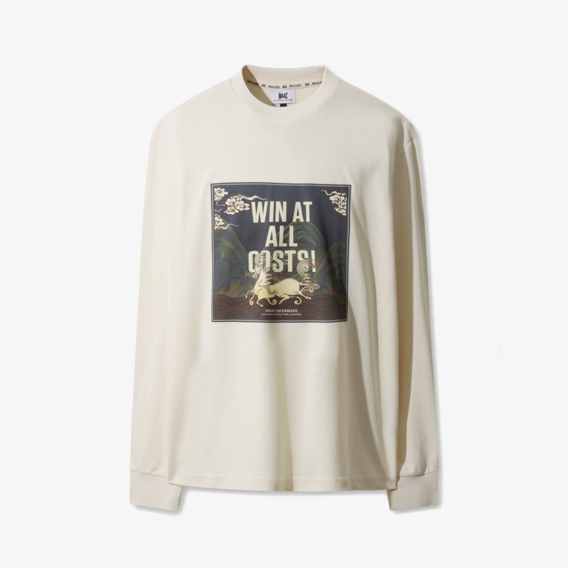 Men's Waacky Crewneck Top - Ivory - Erthe Golf