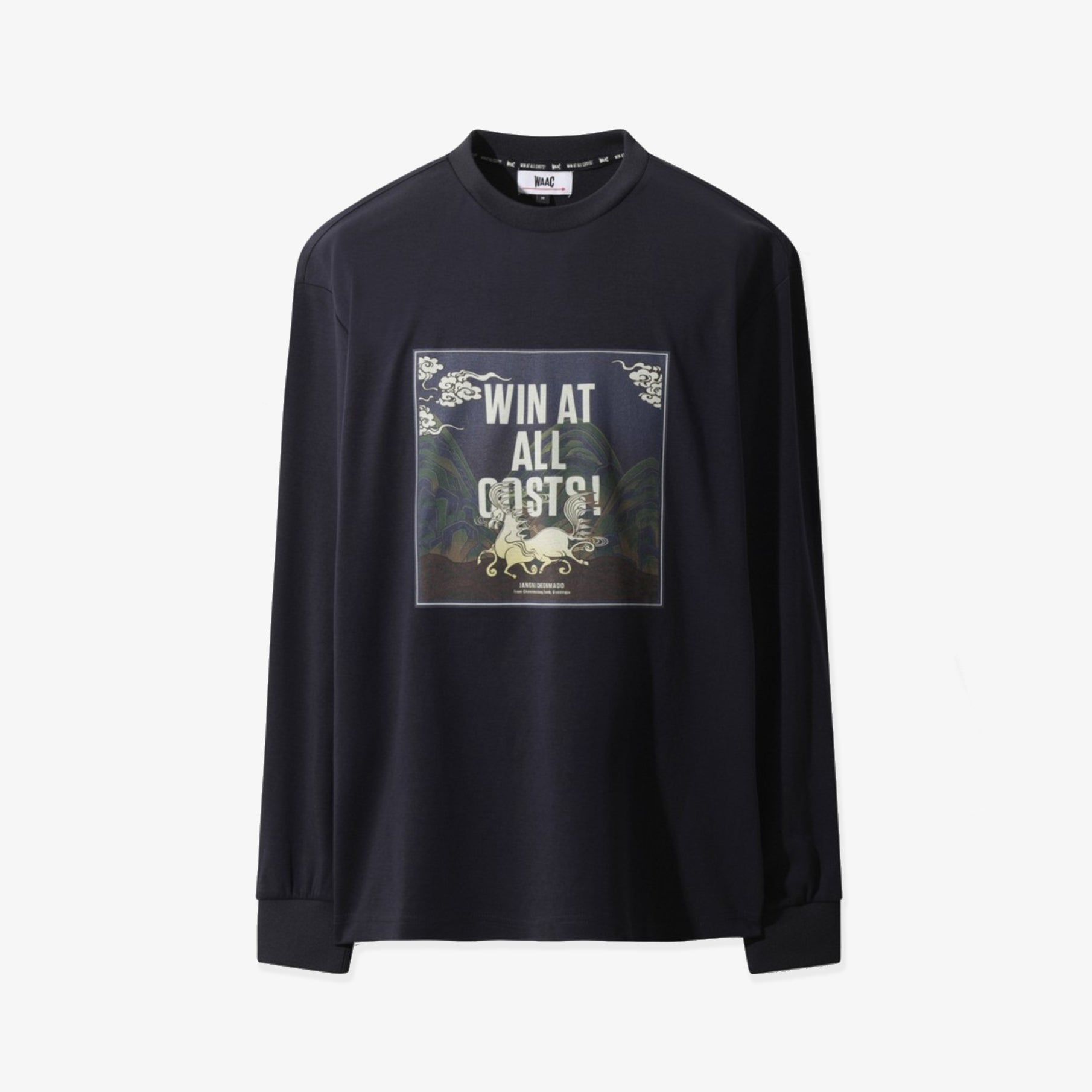 Men's Waacky Crewneck Top - Navy - Erthe Golf