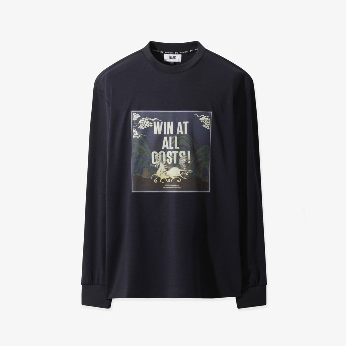 Men's Waacky Crewneck Top - Navy - Erthe Golf