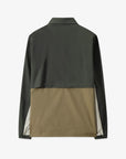 Men's Woven Hybrid Polo - Khaki - Erthe Golf