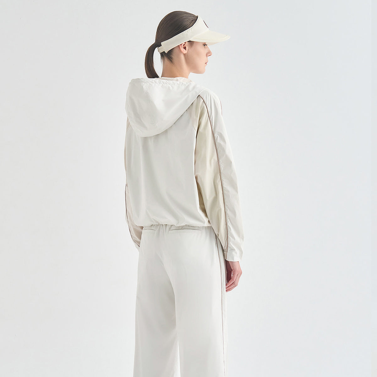 Women's Stretch Wide-Leg Pants - Off White