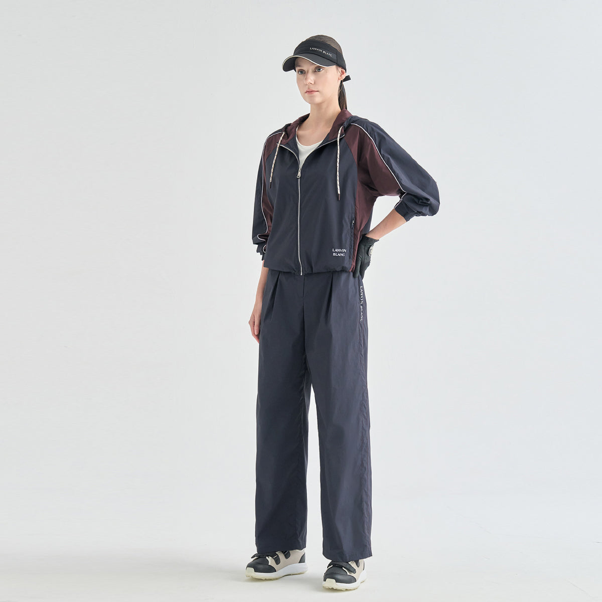 Women's Stretch Wide-Leg Pants - Dark Navy