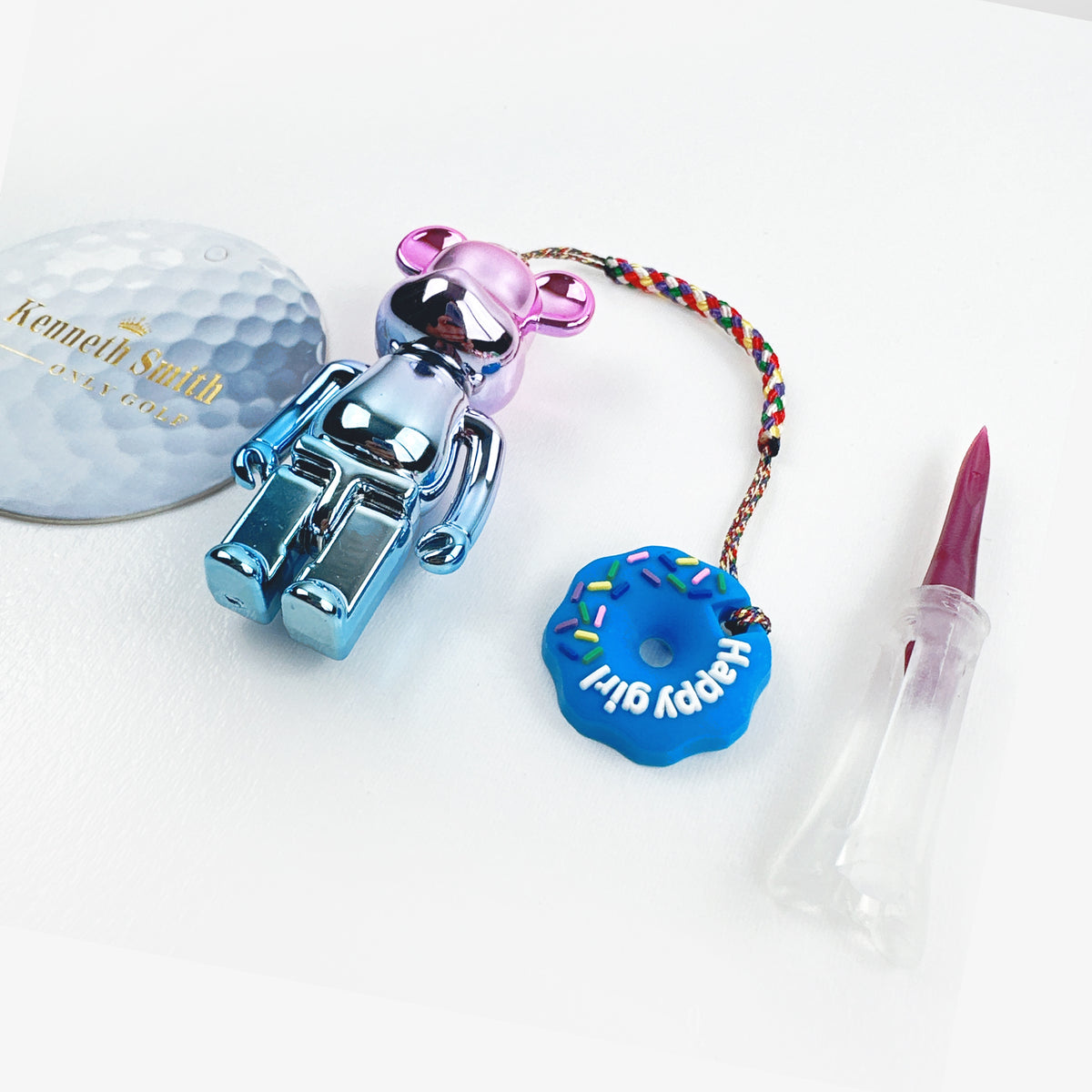 Loss Prevention Golf Tee With Bear - Sky Pop - Erthe Golf