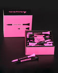 Wooden Golf Tee Pack - Black & Pink - Erthe Golf