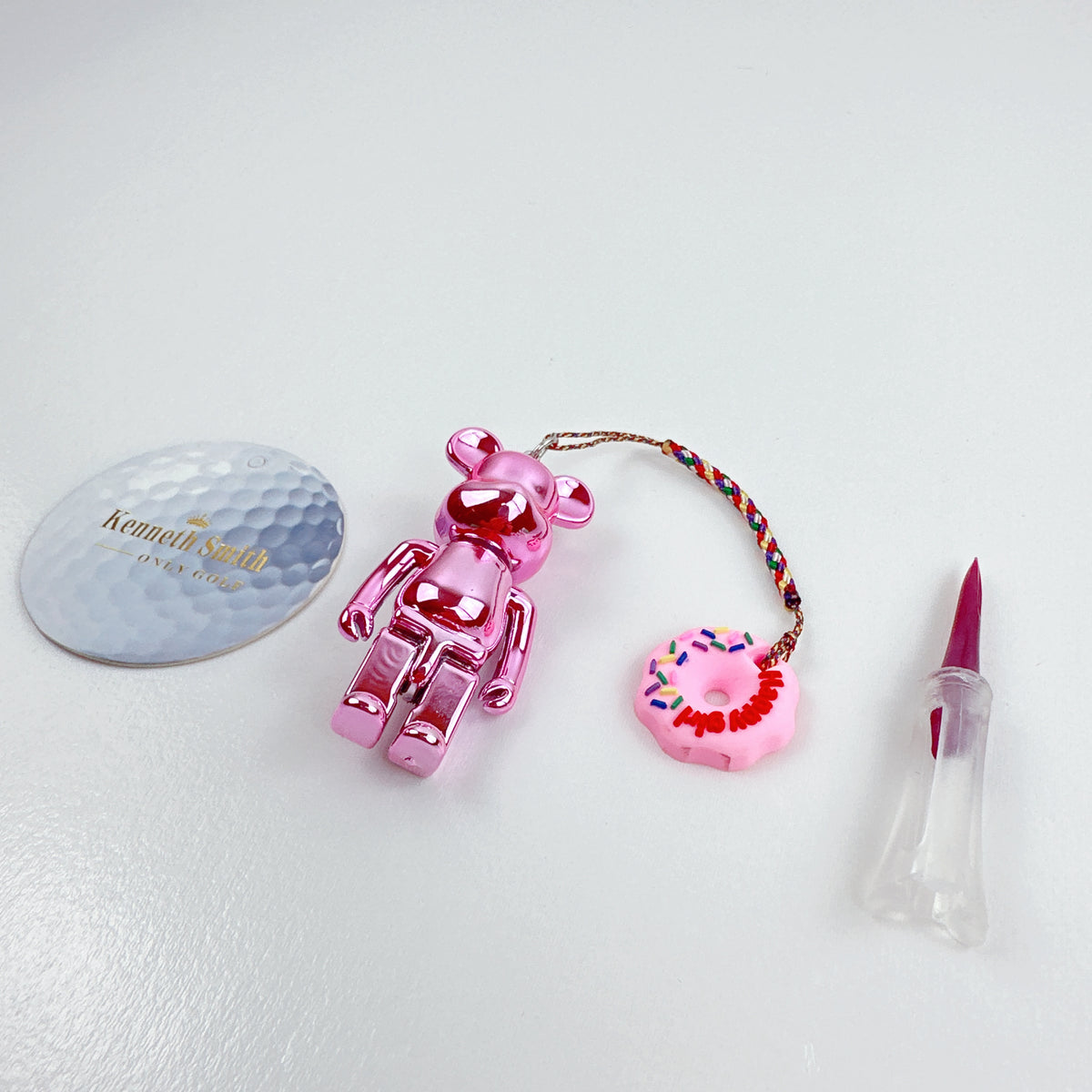 Loss Prevention Golf Tee With Bear - Berry Cream