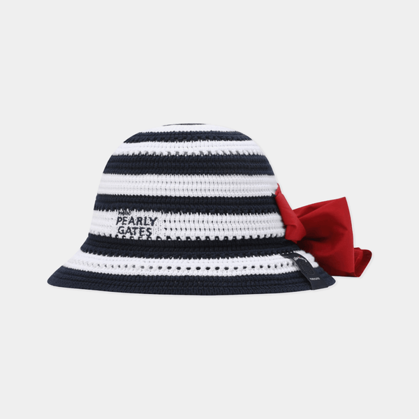 PEARLY GATES ハローキティ バケットハット Pearly Gates [Pearly Gates x Hello Kitty] Women's Knit Bucket Hat