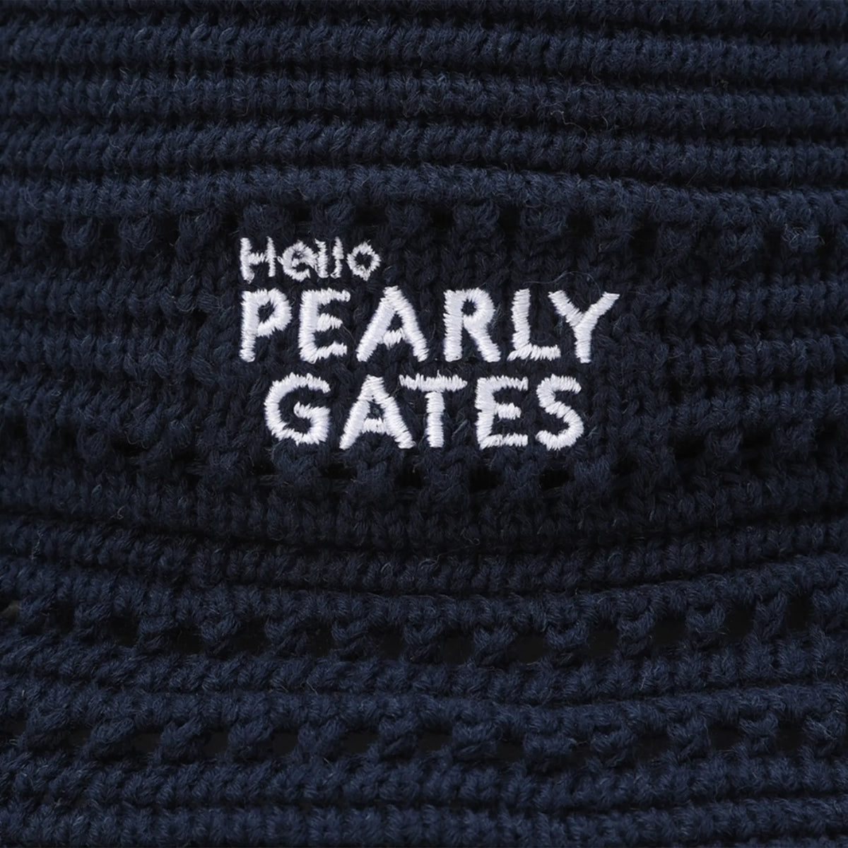 [Pearly Gates x Hello Kitty] Women's Knit Bucket Hat - Navy - Erthe Golf
