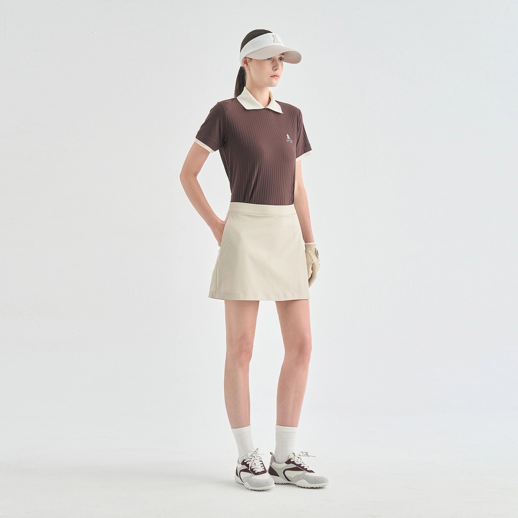 Women's Wrap Skirt - Ecru - Side view