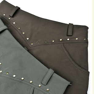 Loveland Studded Golf Skort - Brown - Erthe Golf