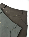 Loveland Studded Golf Skort- Brown