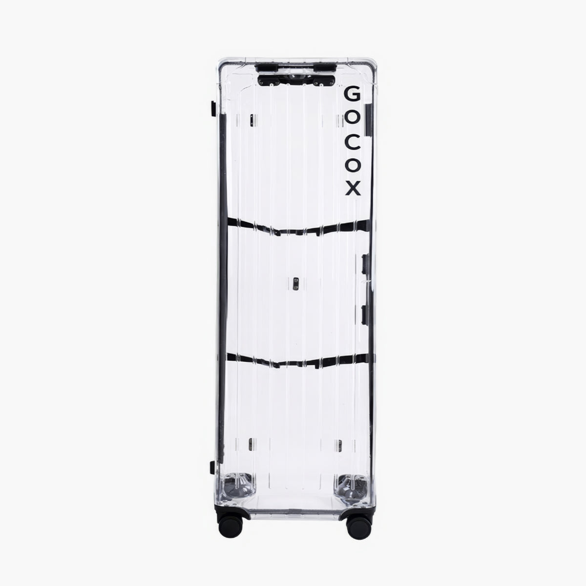 Transparent Golf Travel Case with Wheels - Black - Erthe Golf