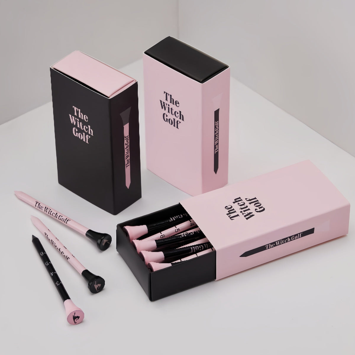 Soft Pink Wooden Tee Packm - Erthe Golf