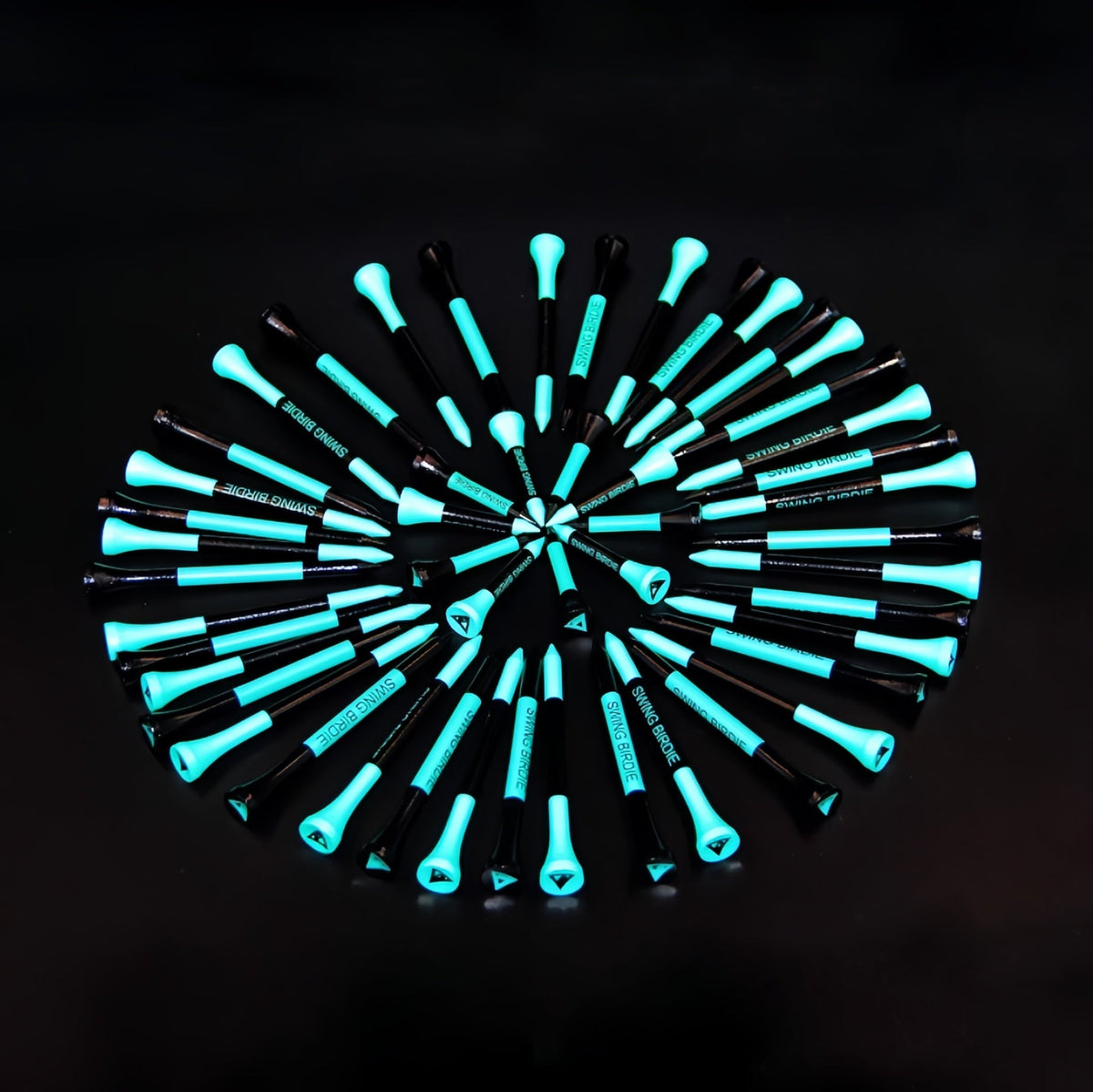 Wooden Golf Tee Pack - Tiffany Blue - Erthe Golf