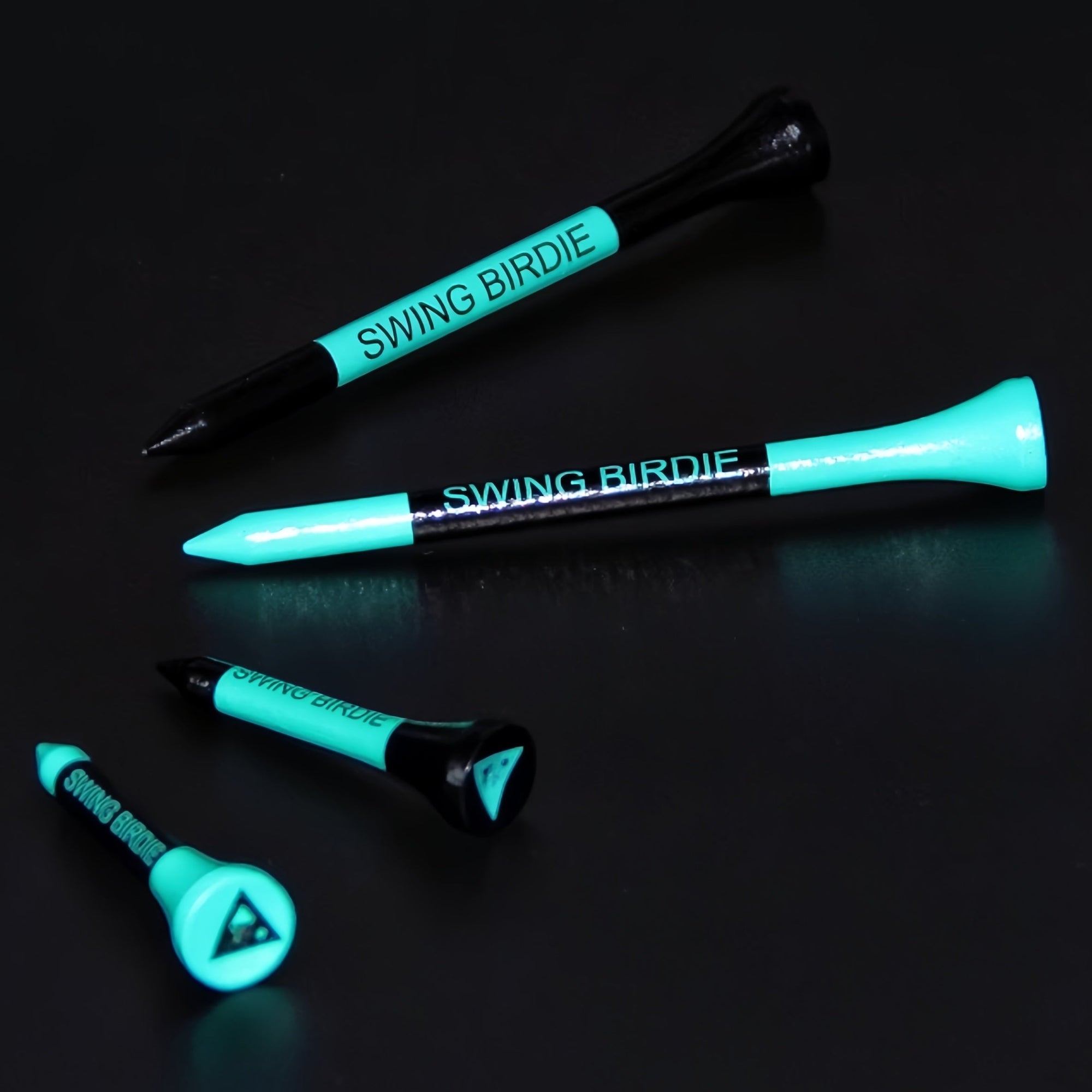 Wooden Golf Tee Pack - Tiffany Blue - Erthe Golf