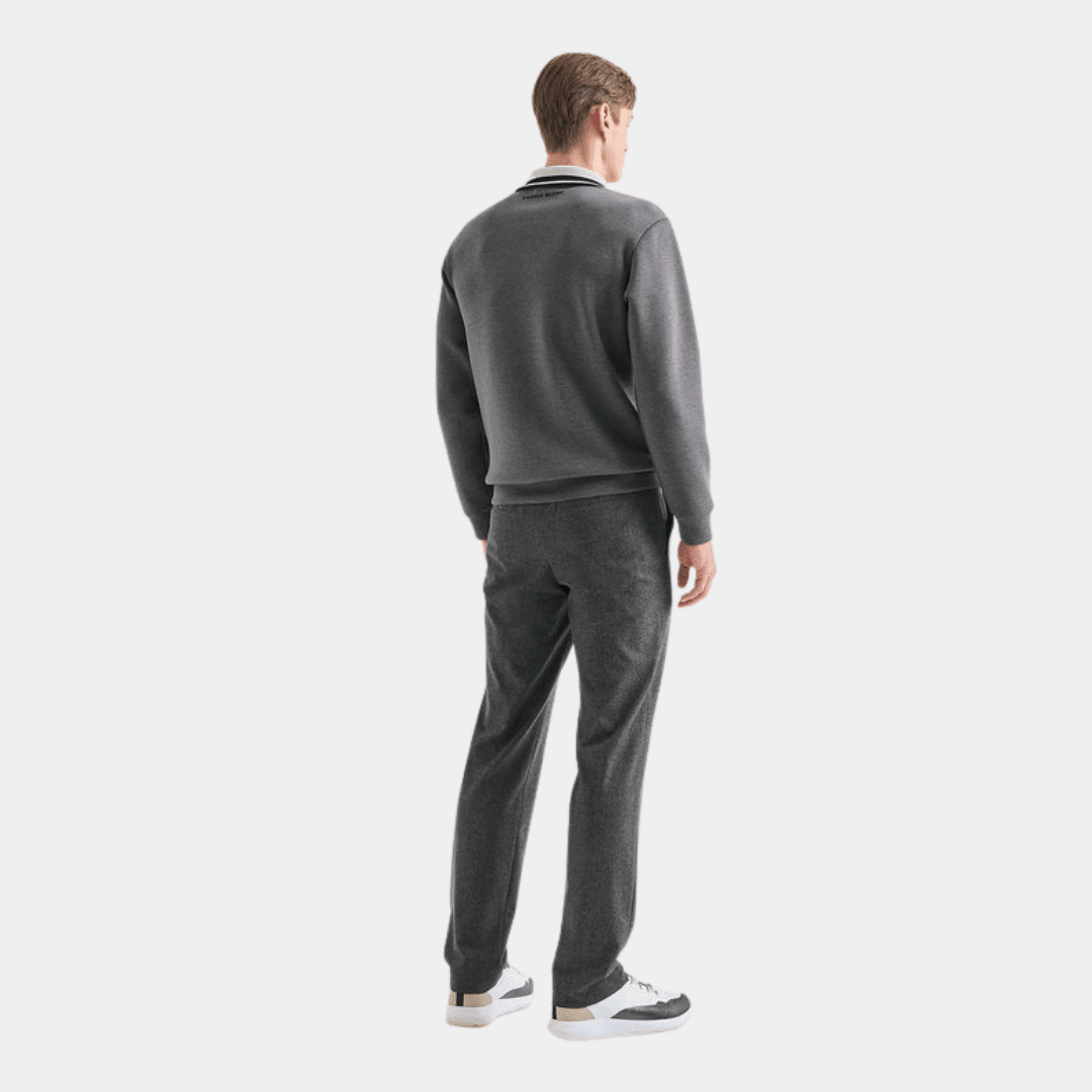 Men's Zip Sweater - Charcoal Grey - Erthe Golf