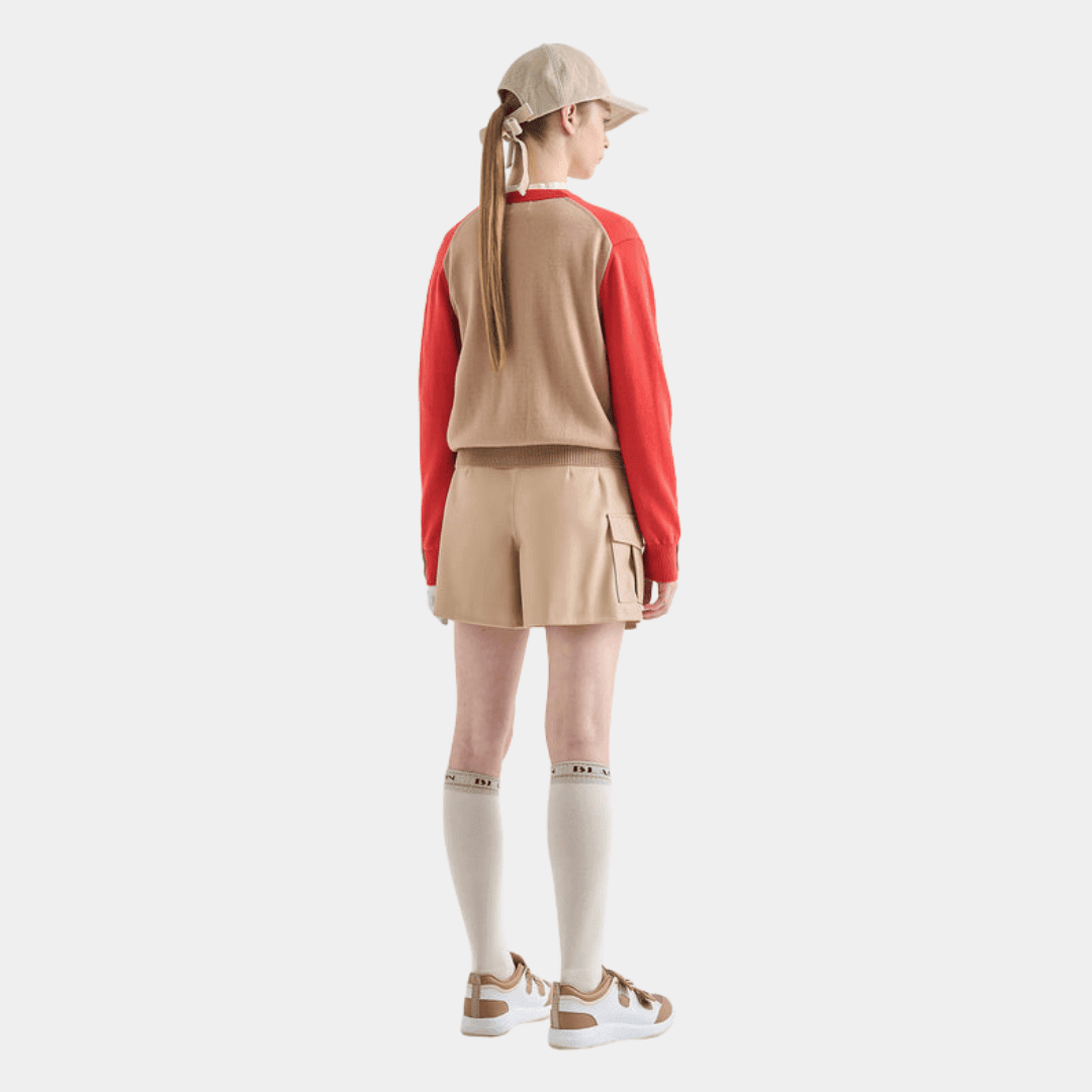 Women's Leather Shorts - Beige - Erthe Golf