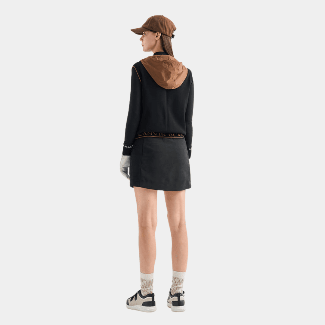 Women's Zip Hoodie - Black - Erthe Golf