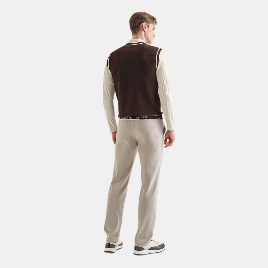 Men's Knit Pants - Sepia Beige - Erthe Golf
