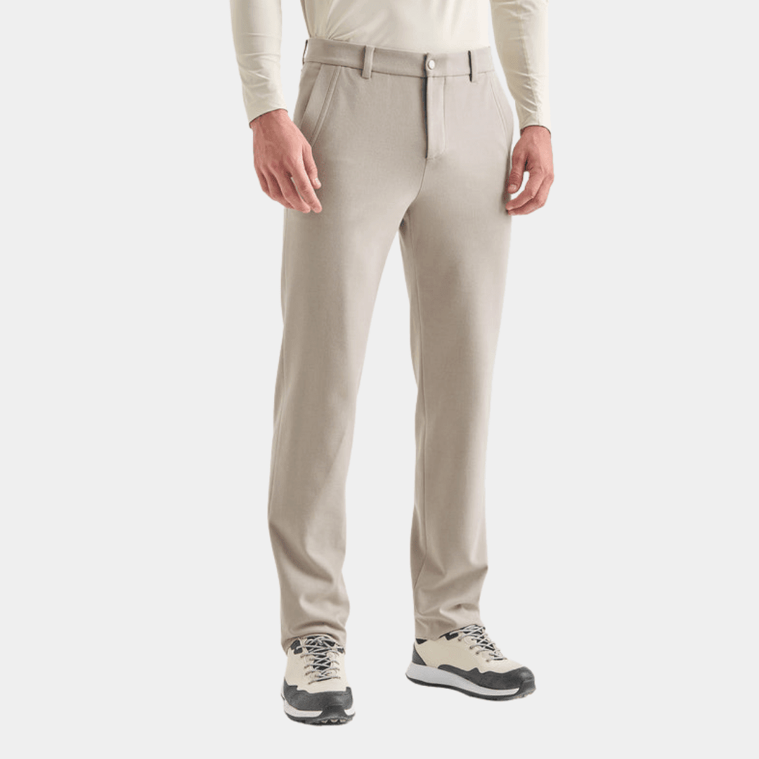 Men's Knit Pants - Sepia Beige - Erthe Golf