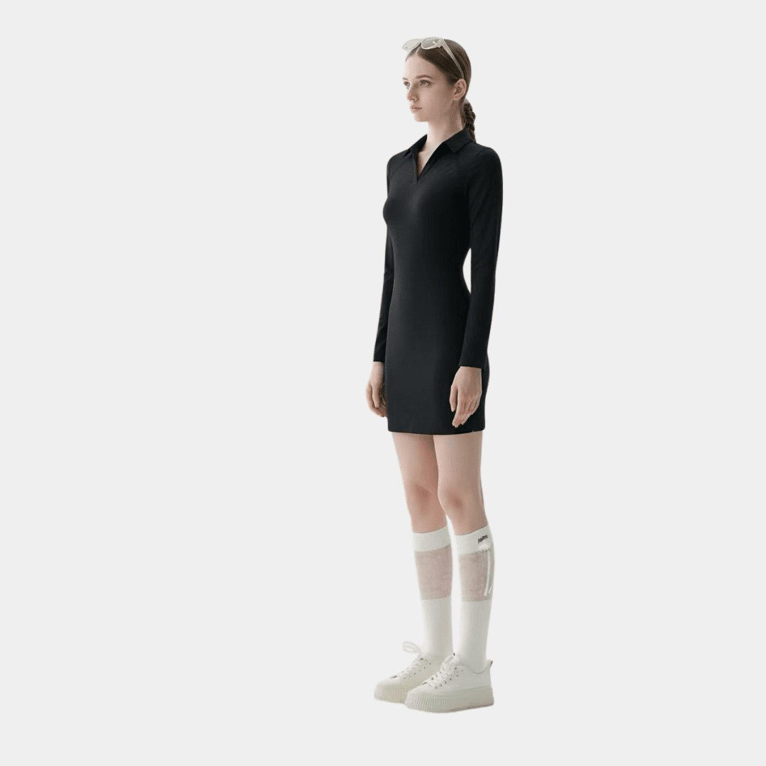 Women's Lace - Back Dress - Black - Erthe Golf