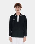 Men's Long Sleeve Polo - Forest Green - Erthe Golf