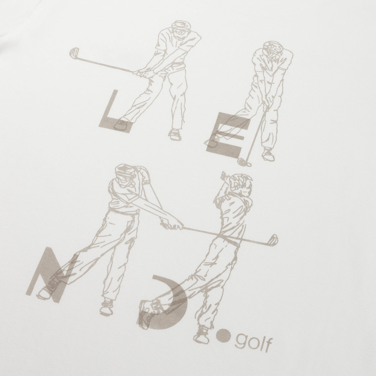 Lend Golf Unisex Swing Tshirt White - Erthe Golf