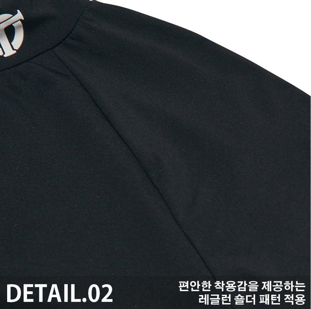 Cellty Black Mock - Neck Long Sleeve - Erthe Golf