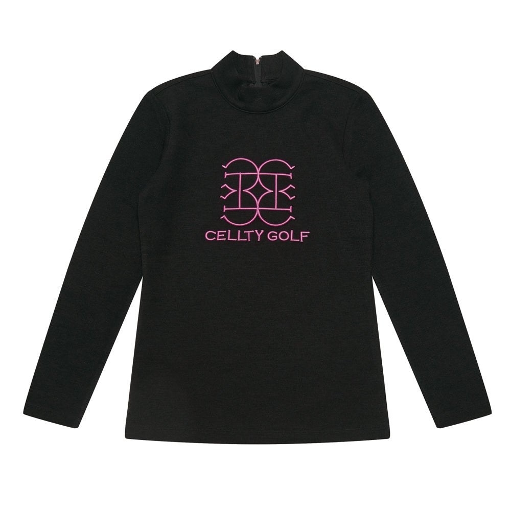 Cellty Women's Embroidery Long Sleeve - Black – Erthe Golf