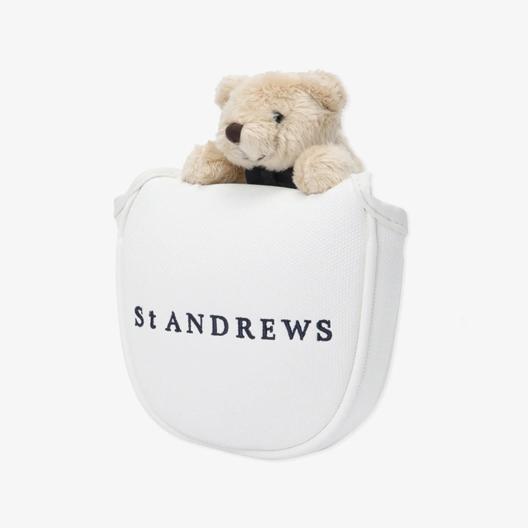 Teddy Bear Mallet Putter Cover - White - Erthe Golf