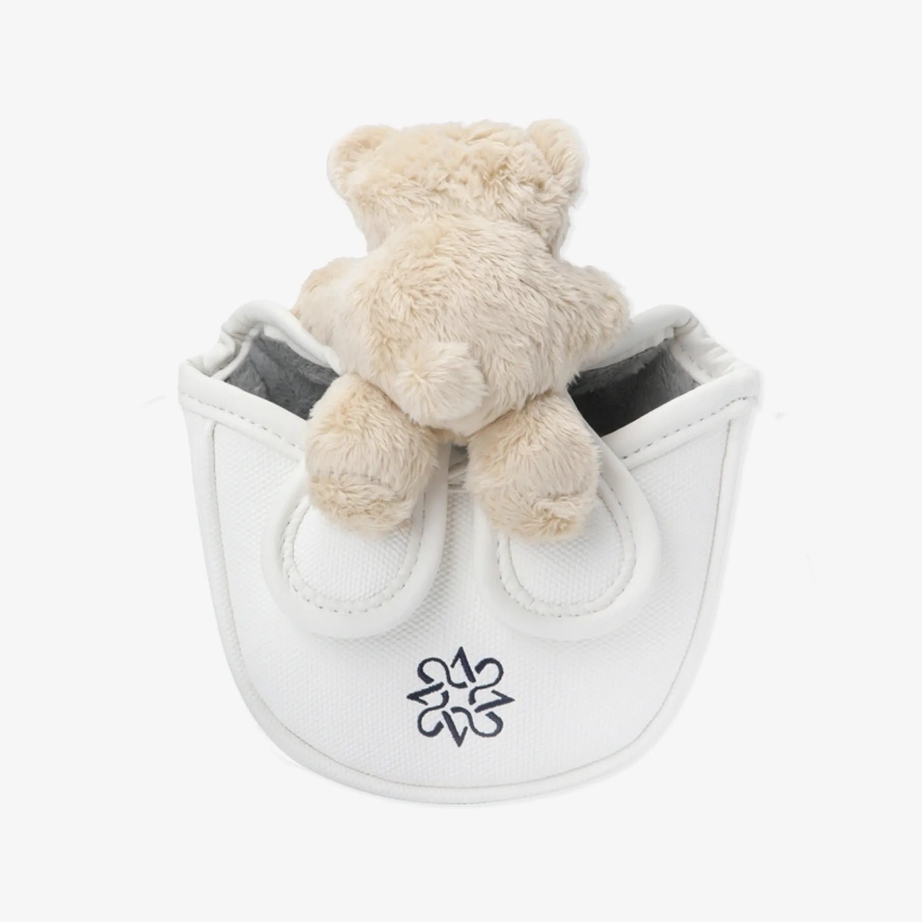 Teddy Bear Mallet Putter Cover - White - Erthe Golf