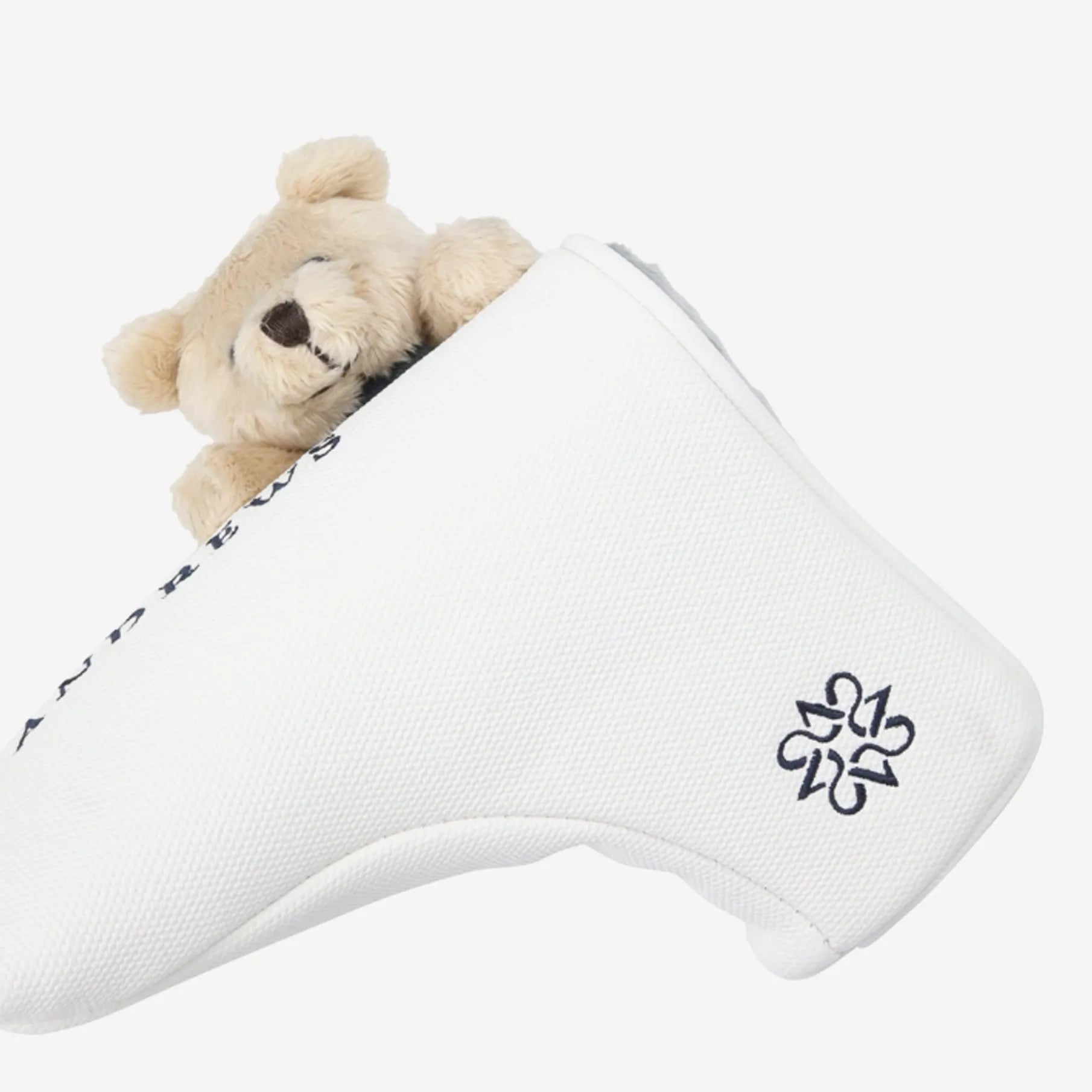 Teddy Bear Blade Putter Cover - White - Erthe Golf
