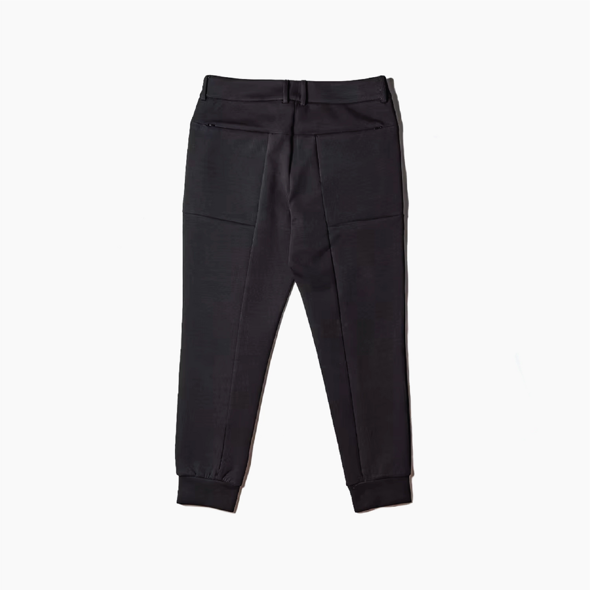 Black pants on a grey background
