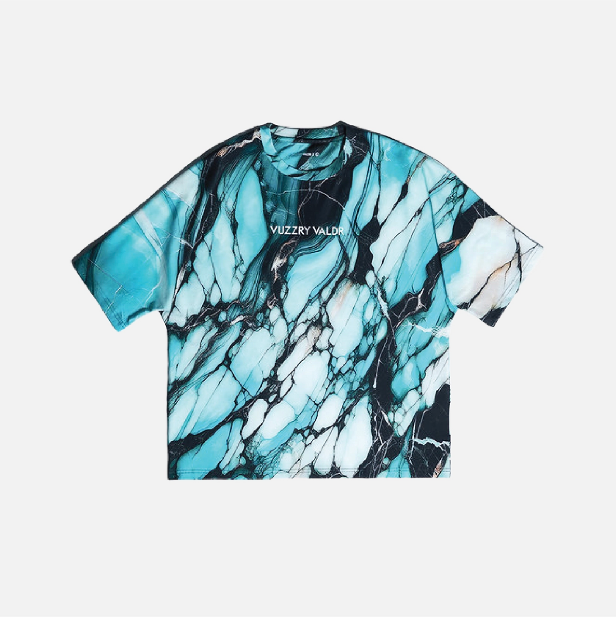 Men's Turquoise Pattern T-Shirt - Turquoise