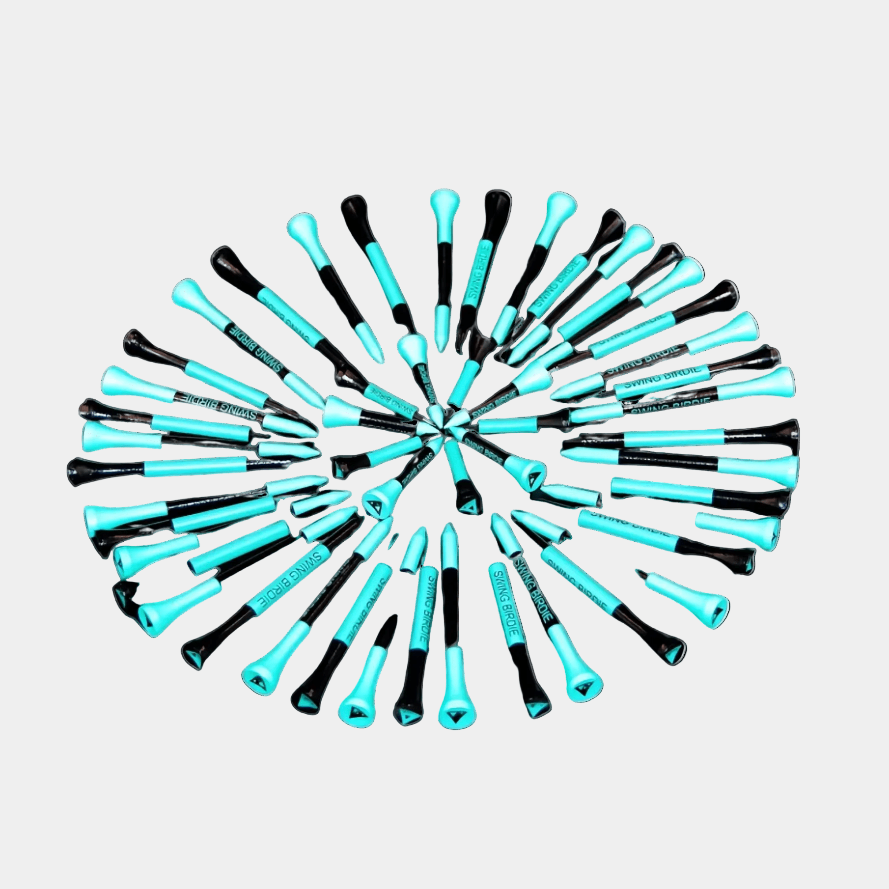 Wooden Golf Tee Pack - Tiffany Blue - Erthe Golf