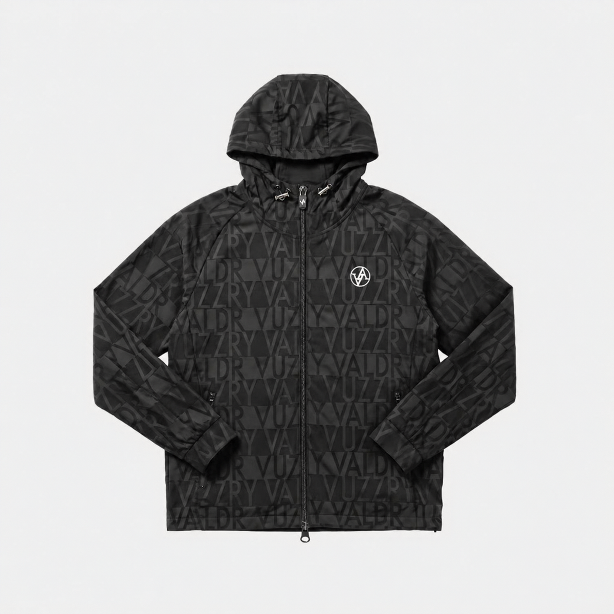 Men's Jacquard Jersey Hoody - Black