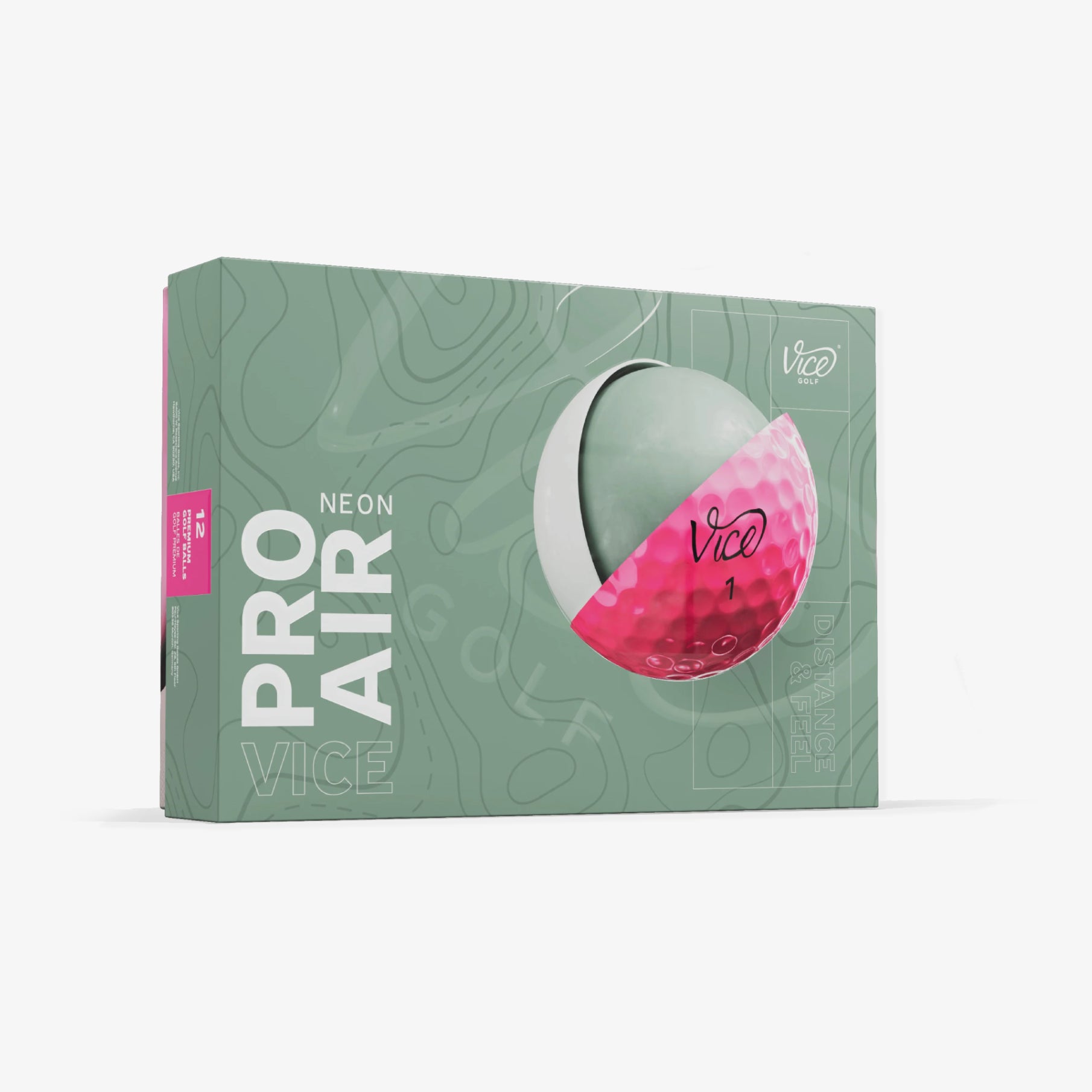 Vice Pro Air Golf Balls - Neon Pink - Erthe Golf