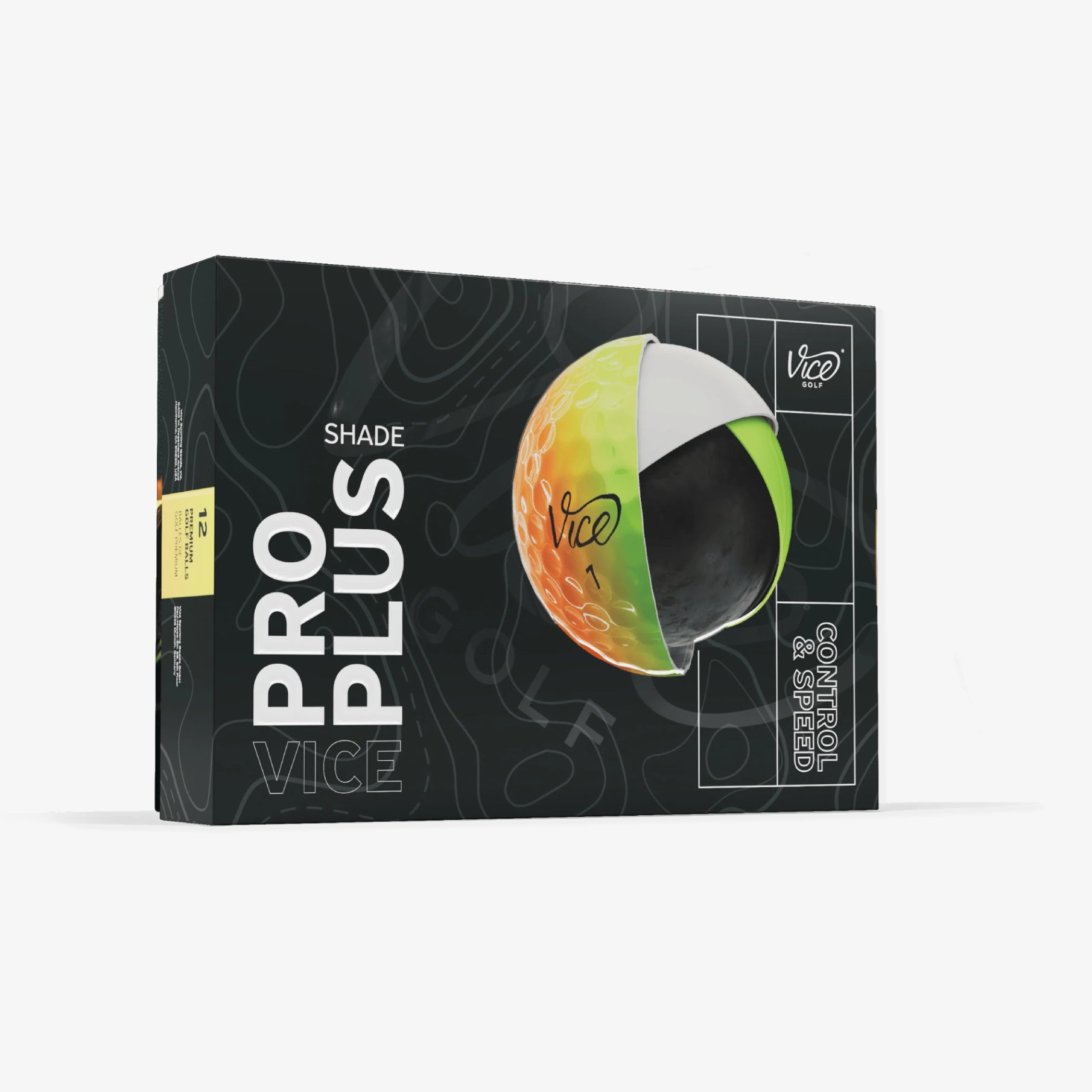 Vice Pro Plus Golf Balls - Shade Orange Yellow - Erthe Golf