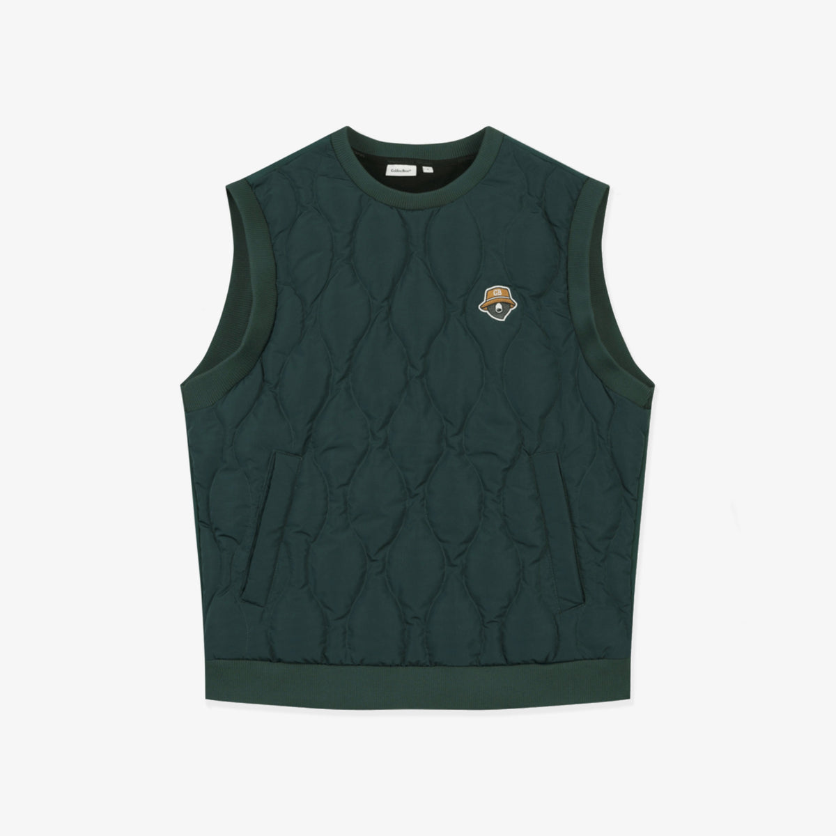 Men's Hybrid Down Vest - Green - Erthe Golf