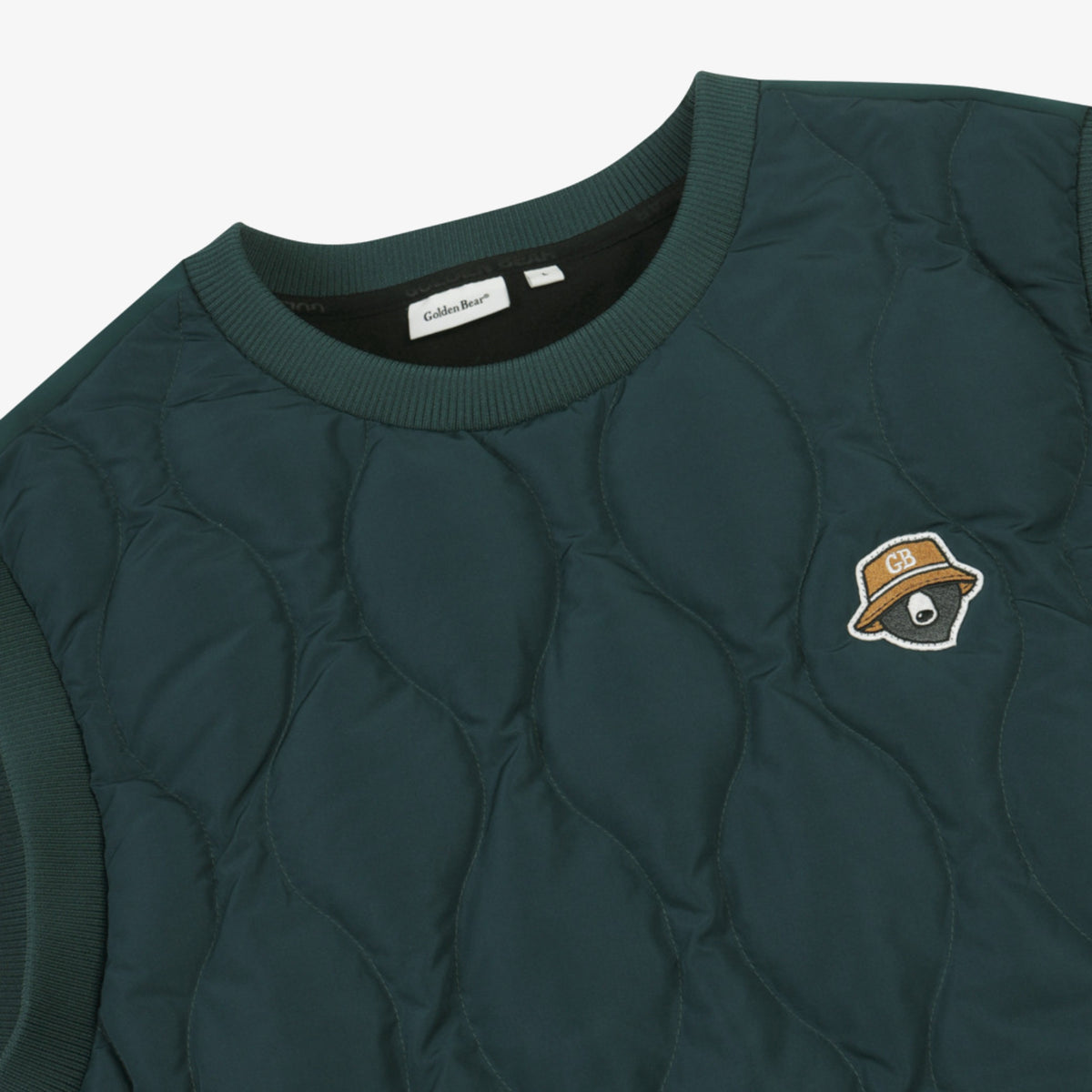 Men's Hybrid Down Vest - Green - Erthe Golf