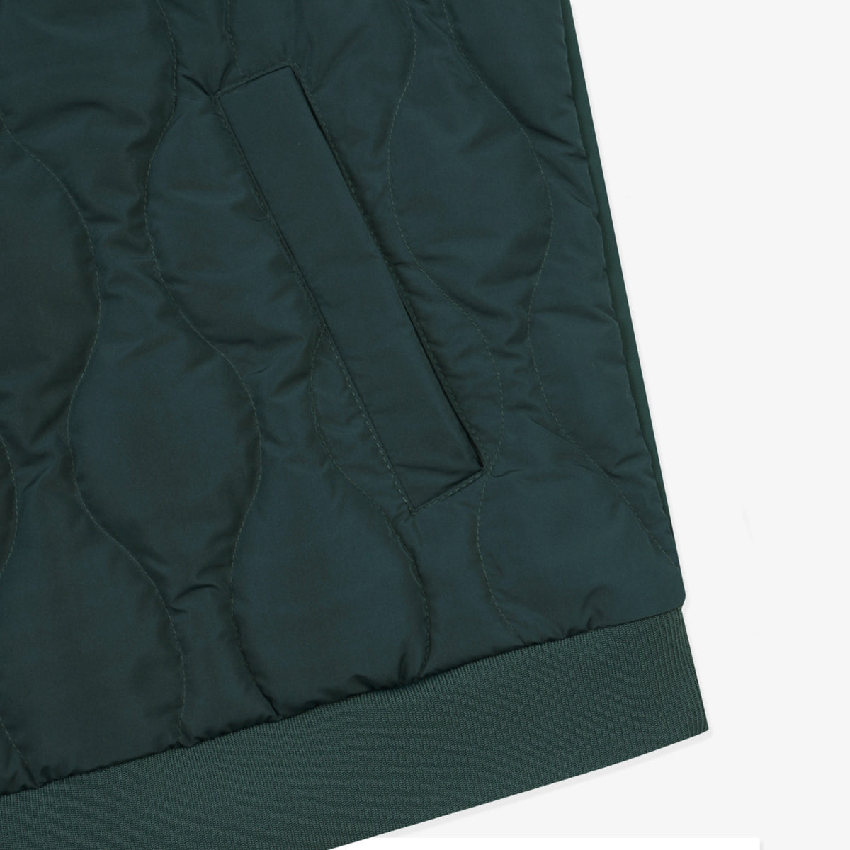Men's Hybrid Down Vest - Green - Erthe Golf