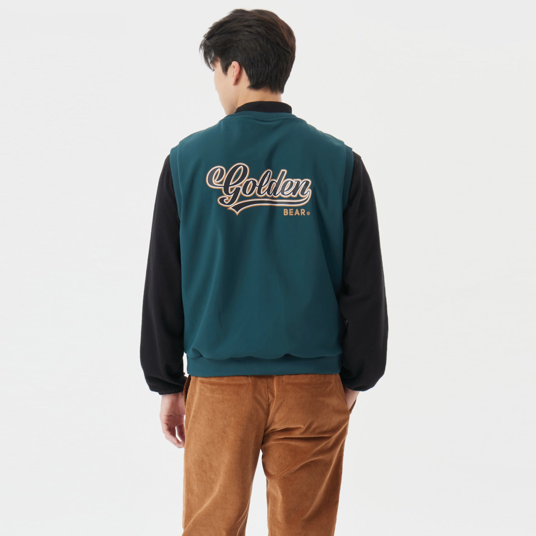 Men's Hybrid Down Vest - Green - Erthe Golf