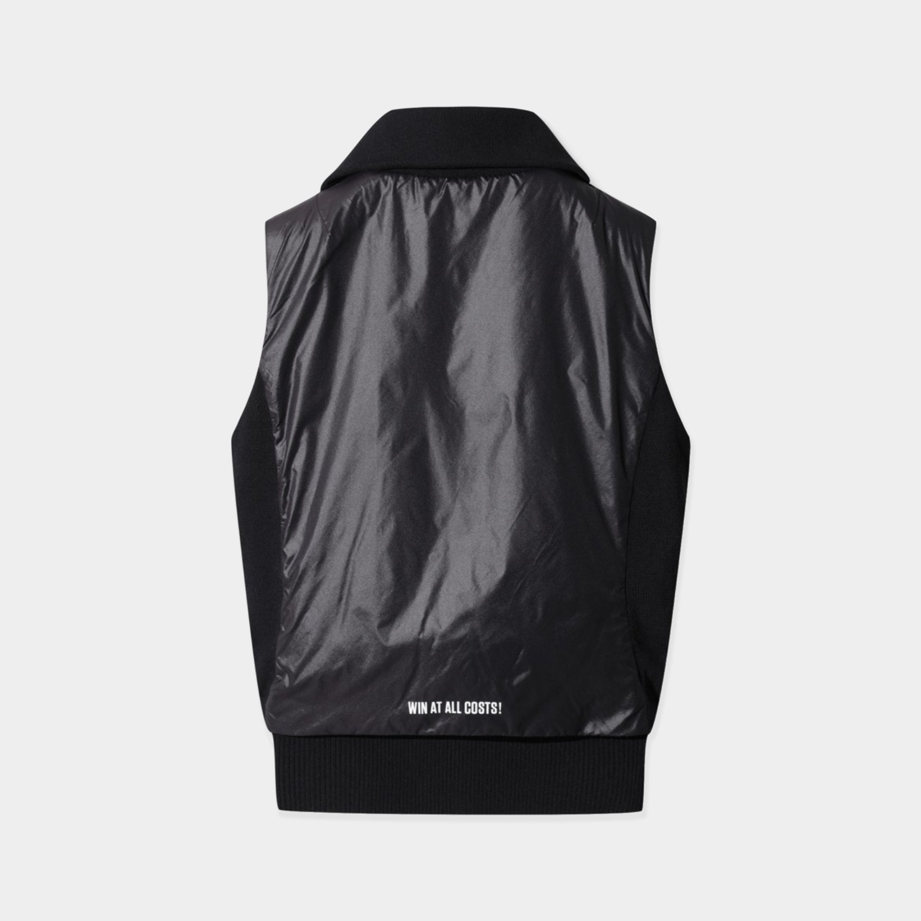 Women&#39;s Knit Hybrid Light Padded Vest - Black - Erthe Golf