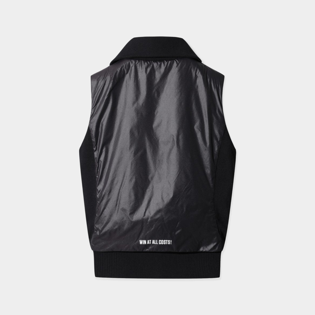 Women's Knit Hybrid Light Padded Vest - Black - Erthe Golf